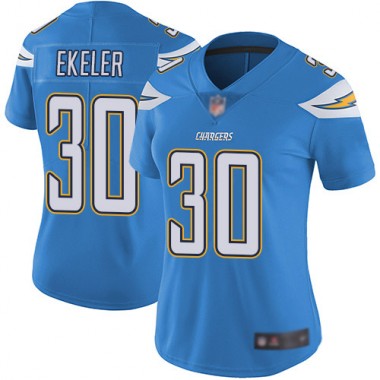 Los Angeles Chargers NFL Football Austin Ekeler Electric Blue Jersey Women Limited 30 Alternate Vapor Untouchable